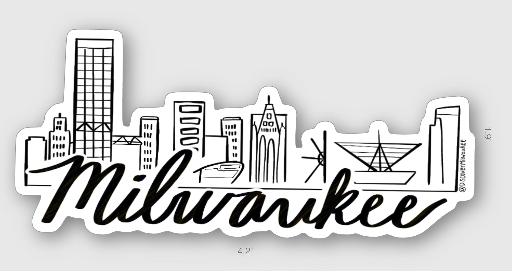 Milwaukee Skyline Sticker